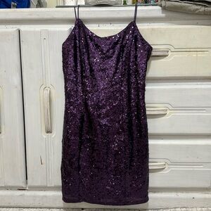 purple homecoming dress
